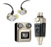 XVive T9 U45 In-Ear Monitor Wireless System 5.8 GHz komplet nadajnik + odbiornik + monitory douszne słuchawki zestaw bezprzewodowy odsłuch